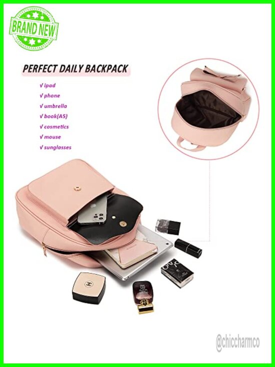 Faux Leather Mini Backpack Purse for Women Bowknot Small Backpack Girls Gift main image 2